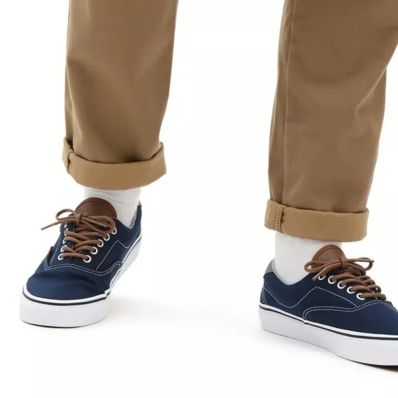 EUC Men’s Size 9 (Euro Sz 42) Vans Era 58 C& L Lace-up Sneakers In Navy/White - Picture 5 of 13